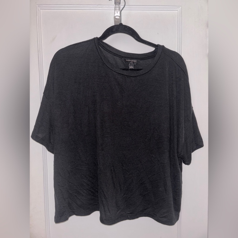 Banana Republic Black Luxespun Tee